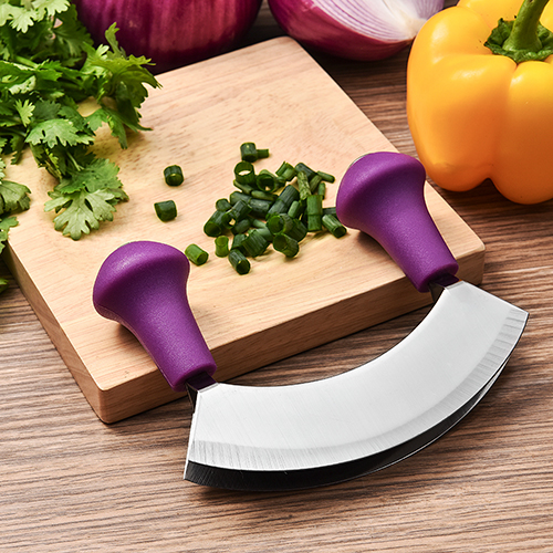 cheese cutter stainless steel double blade Mezzaluna knife RUITAI S1220-02T