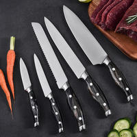 Precision-forged 5 pieces knife set with resin handle Ruitai GM1823-05T