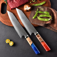 RUITAI Ultra sharp resin octagonal 67 Layers damascus steel chef knife M2065Z1-BC