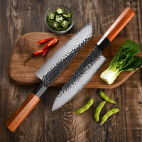 RUITAI Chef kitchen knife set Rosewood handle High Carbon Steel 5 layers 9Cr18MoV Steel 2 pieces WN49