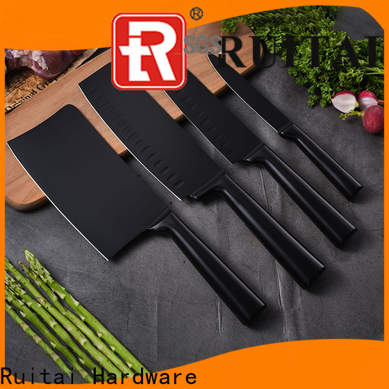 Best knife block set without steak knives factory for chef Ruitai