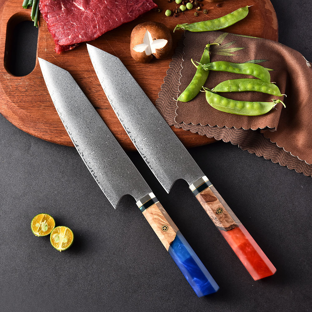 RUITAI Hot selling chef knife 8 inch vg10 handmade knife japanese damascus kitchen knife with custom logo M2065Z