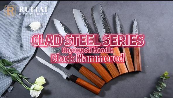 RUITAI High Carbon 9Cr18MoV Steel Professional Forged Japanese Kitchen Chef's knife set WN56