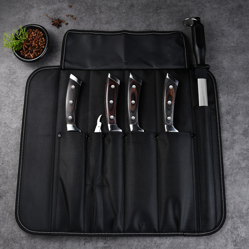 RUITAI Outdoor Professional Protable Butcher Knife Set with oxford bag RJA01-1-1