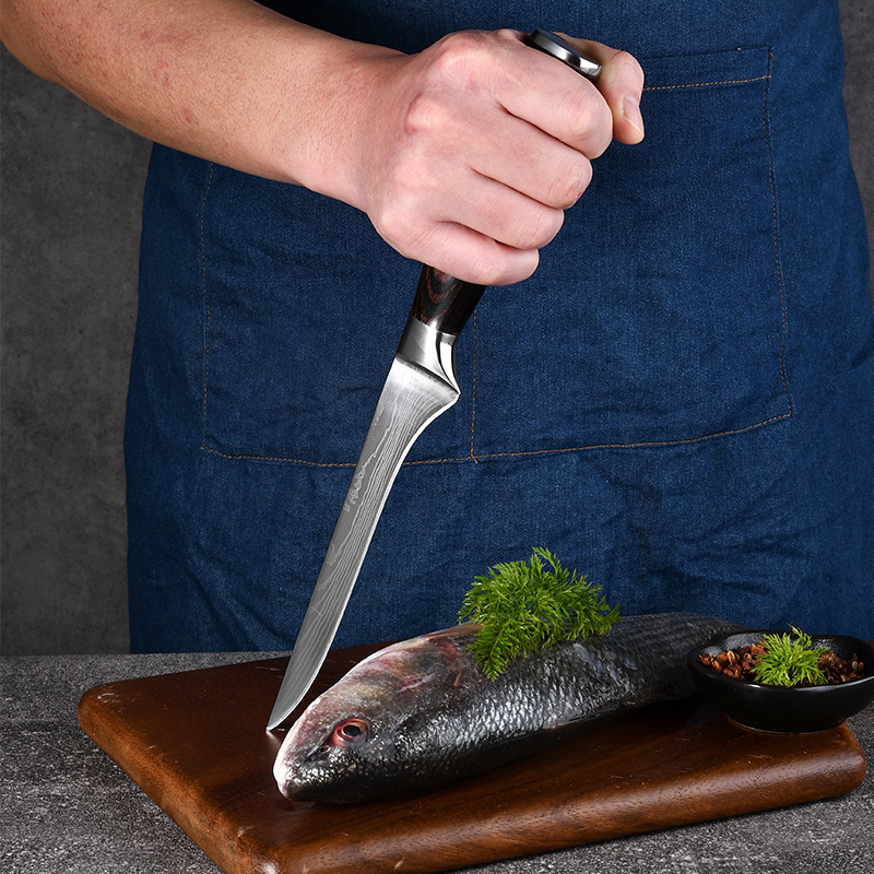 Boning Knife Set With Fish Scaler WN93-03T-1