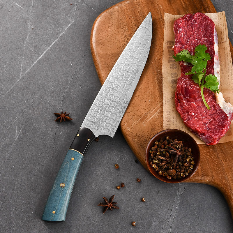 RUITAI Damascus Steel Butcher Knife For Kitchen WN79-1-1