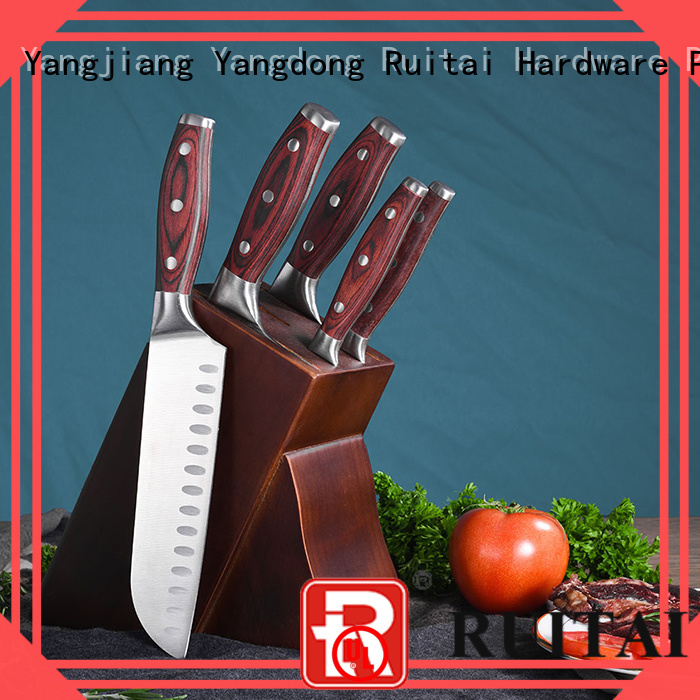 Ruitai Top knife block set without steak knives supply for chef