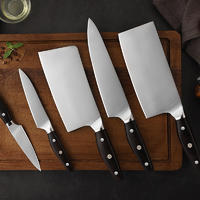 RUITAI 5pcs Ebony wood 3Cr13 stainless steel kitchen cooking knife set GM2064