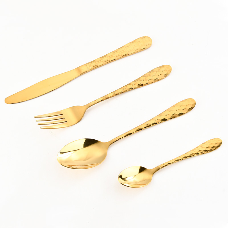 RUITAI High Quality Stainless Steel 304 Gold Flatware Matte Spoon Fork Knife Cutlery Set
